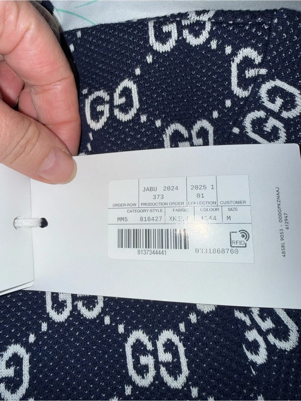 Gucci GG cotton knit jacquard polo shirt